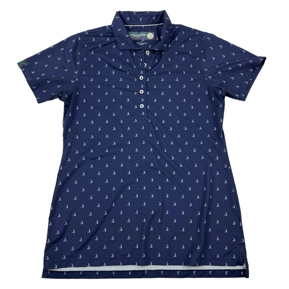 Donald Ross Sportswear Pinehurst Tops - Donald Ross Sportswear Pinehurst TARTAN COLLECTION Blue Putterboy Polo S/S Sz S